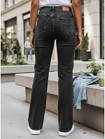 Dámske džínsy s vysokým pásom šedé FashionStreet UY2991