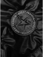 Čierna dámska vesta s asymetrickým zipsom S'West (B8155-1) Čierna dámska vesta s asymetrickým zipsom S'West (B8155-1)