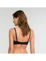 Dámska vystužená podprsenka bez kostíc DIM WireFree TRIANGLE PADDED BRA - DIM - čierna Dámska vystužená podprsenka bez kostíc DIM WireFree TRIANGLE PADDED BRA - DIM - čierna