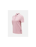 Dámske tričko PEAK PERFORMANCE W Classic Cotton Polo, ružová farba Dámske tričko PEAK PERFORMANCE W Classic Cotton Polo, ružová farba