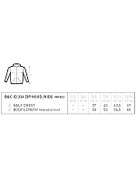 B&C ID.334 Zip Hood /kids Detská mikina s kapucňou 01.K334 čierna B&C ID.334 Zip Hood /kids Detská mikina s kapucňou 01.K334 čierna