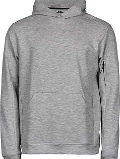 Tee Jays TJ 5702 Mikina s kapucňou „Athletic“ 18.5702 melírovaná sivá