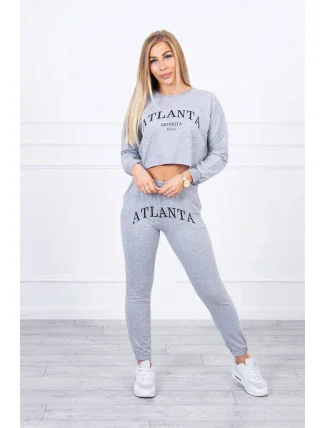 Atlanta šedá sada s potlačou