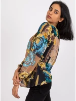 Blúzka DHJ BZ 8643 3.65P čierna a béžová