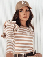 Dámska pruhovaná blúzka MORAS béžová FashionStreet RY2349 Dámska pruhovaná blúzka MORAS béžová FashionStreet RY2349