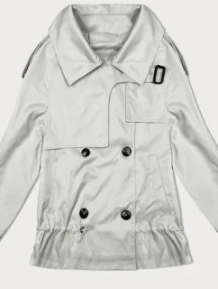 Svetlo béžové sako s podšívkou a klopami (1802#-12)