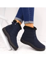 Nepremokavé snehové topánky so zipsom NEWS W EVE181B navy blue Nepremokavé snehové topánky so zipsom NEWS W EVE181B navy blue