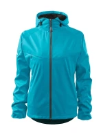 Cool dámska softshellová bunda tyrkysová
