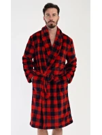 Pánsky župan so šálovým golierom Kocka