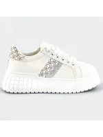 Biele tenisky sneakers s vysokou podrážkou (AD-576) Biele tenisky sneakers s vysokou podrážkou (AD-576)