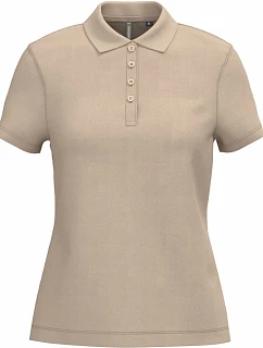 Kariban K 255 Dámske polo tričko z piké 20.K255 svetlo pieskové