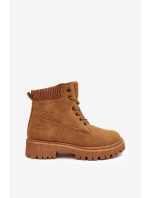 Dámske zateplené džínsy Trapper Camel Cross MM2R4011C