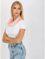 Dámsky tunelový šál AT CH BF48181 svetlo ružový