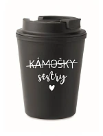 SISTERS BAGS - čierny termohrnček 300 ml