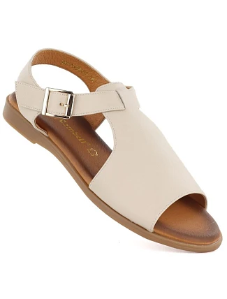 Dámske béžové kožené sandále Cambell 19391 Dámske béžové kožené sandále Cambell 19391
