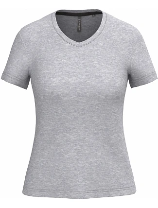 Kariban K 381 Dámske tričko s výstrihom do V 20.K381 oxford grey Kariban K 381 Dámske tričko s výstrihom do V 20.K381 oxford grey