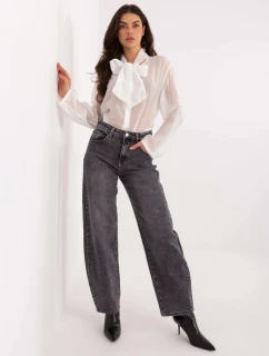 Dámske džínsové nohavice Goodlookin sivej farby s balónovým strihom (RE3222)