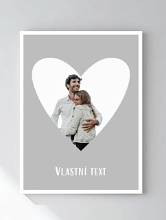 Personalizovaný magický fotorámik – 30x40 – výrez fotografie na podklade