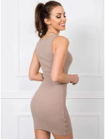 Šaty RV SK 5411.07X svetlohnedé - FPrice Šaty RV SK 5411.07X svetlohnedé - FPrice