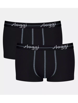 Pánske boxerky Start Hipster C2P box - BLACK - black 0004 - SLOGGI