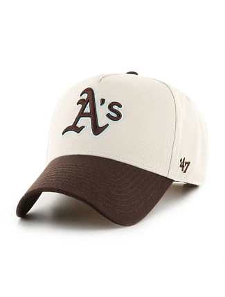 Čiapka s kšiltom Brand `47 Oakland Athletics Coop Sure Shot BCPTN-MDTTC18GWP-BN08 Čiapka s kšiltom Brand `47 Oakland Athletics Coop Sure Shot BCPTN-MDTTC18GWP-BN08