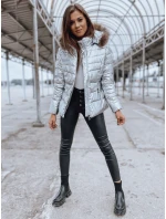 Dámska bunda NELLY silver FashionStreet TY2273 Dámska bunda NELLY silver FashionStreet TY2273