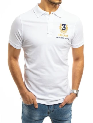 FashionStreet pánske biele polo tričko PX0360 FashionStreet pánske biele polo tričko PX0360