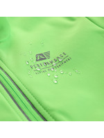 Detská softshellová bunda s membránou ALPINE PRO MULTO neon green gecko