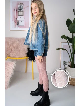 DIEVČENSKÉ VZOROVANÉ PANČUCHY CHARLOTTE DR2304