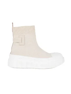 Moderné tenisky pre ženy hnedé bez podpätku