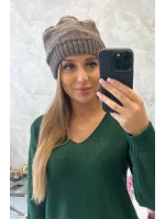 Dámska čiapka Nastia K373 mocca
