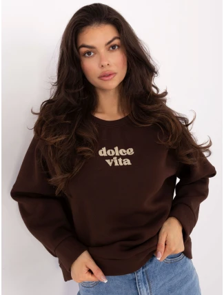 Mikina MJ BL H2525.66 tmavohnedá