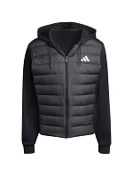 Pánska páperová bunda adidas Essentials Climawarm Hybrid Hooded Jacket black KA5251 pánska