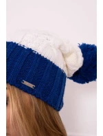 Paris fleecová čiapka K212 ecru+chabra