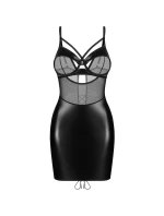 Dámska zvodná košieľka Dominna chemise black - Obsessive