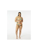 RIP CURL Brazílske jednodielne plavky zeleno-žlté