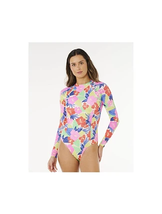 Dámsky kostým RIP CURL Party Wave UPF Surf Suit, viacfarebný Dámsky kostým RIP CURL Party Wave UPF Surf Suit, viacfarebný