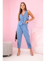 Súprava vesta + nohavice denim