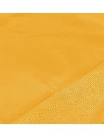 Tenká krátka žltá dámska mikina (8B938-117)