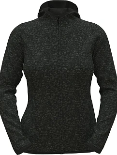 Stedman Lux Knit Fleece Jacket Women Dámska pletená fleecová bunda s kapucňou 05.5560 black opal heather