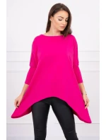 Oversize blúzka fuchsiová