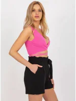 Šortky D73760R62159KA čierna Šortky D73760R62159KA čierna