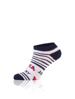 Ponožky FISH - tmavomodré/biele/červené
