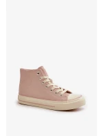 Dámske zateplené tenisky z eko kože Pink Big Star Dámske zateplené tenisky z eko kože Pink Big Star