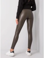 Dámske legíny RV LG 6007.11 Tmavá khaki zelená - Rue Paris