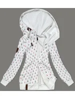 Teplá mikina na zips s kotvami biela (2307) Teplá mikina na zips s kotvami biela (2307)