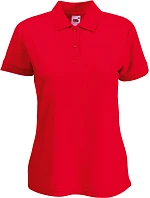 Fruit of the Loom Lady-Fit 65/35 Polo Dámske piqué polo 16.3212 červené Fruit of the Loom Lady-Fit 65/35 Polo Dámske piqué polo 16.3212 červené