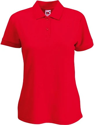 Fruit of the Loom Lady-Fit 65/35 Polo Dámske piqué polo 16.3212 červené Fruit of the Loom Lady-Fit 65/35 Polo Dámske piqué polo 16.3212 červené