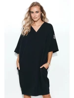 Dámske šaty M708 Čierna - Makadamia
