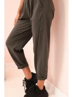 Šortky s vreckami Summer Punto dark khaki